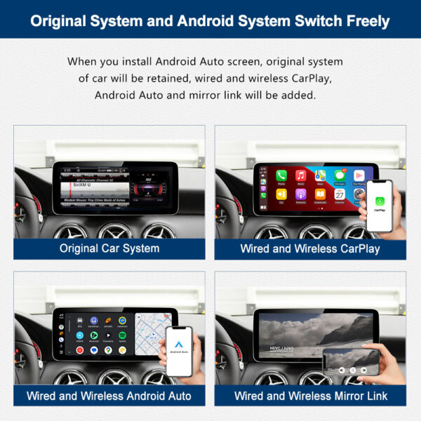 W176 Android Auto CarPlay